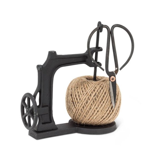cast iron scissors and twine holder
